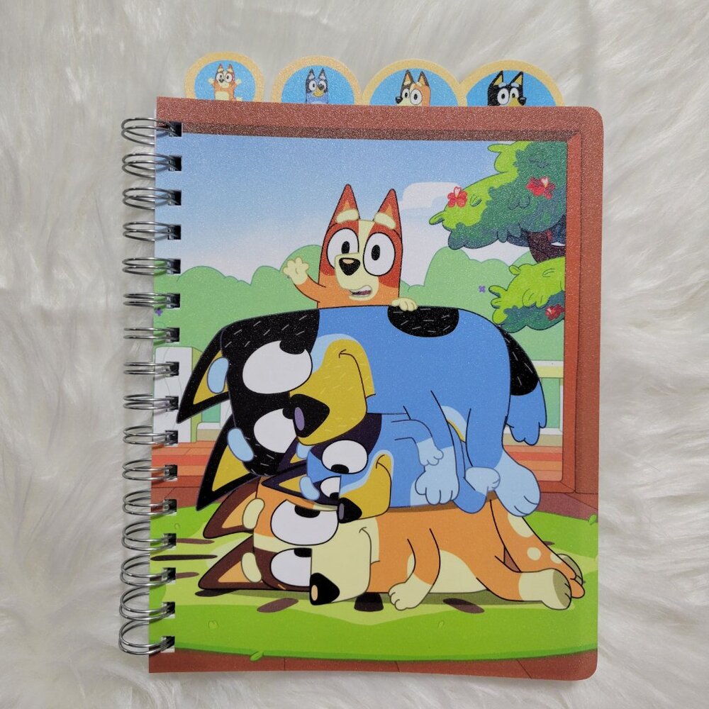 Bluey Tabbed Spiral Notebook